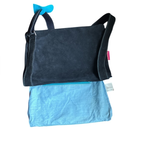 Agatha Ruiz de la Prada Vintage Suede Purse Handbag Shoulder Bag - Picture 6 of 9